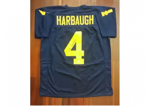 Jim Harbaugh Autographed Michigan Wolverines jersey